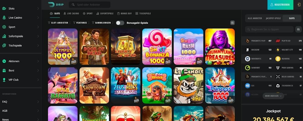 Drip ist das beste PayPal Casino