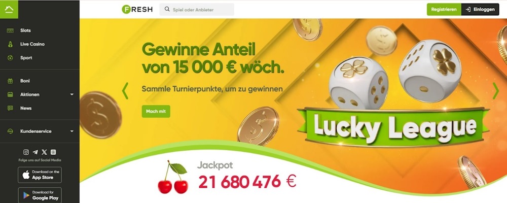 Fresh Casino ist das seriöseste Online Casino